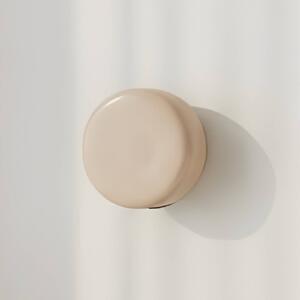 ALDEX Nástěnné světlo BonBon, béžové, Ø 16 cm, sklo, stmívatelný, Krémová / jantar, Obývací pokoj / jídelna, Design