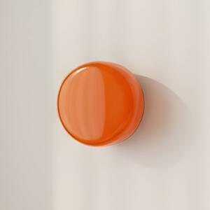 ALDEX Nástěnné světlo BonBon, oranžové, Ø 16 cm, sklo, stmívatelný, Žlutá / oranžová, Obývací pokoj / jídelna, Design