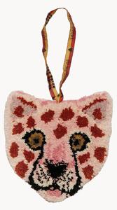 Závěsná dekorace z vlny Pinky Leopard