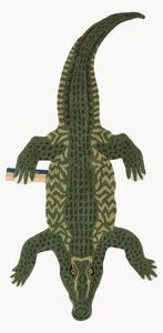 Ručně všívaný vlněný koberec's vysokým vlasem Coolio Crocodile