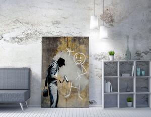ASIR Obraz na plátně (50 x 70) Banksy Street Art – natěrač