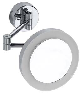 SAPHO - X-ROUND kosmetické zrcátko závěsné LED, Ø 200, chrom XR016
