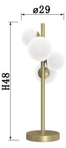 ONLI - Stolní lampa PALOMA 4xG9/10W/230V 48 cm zlatá