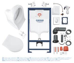 GROHE Solido Perfect - Set 4 v 1 pro WC, stavební výška 1,13 m, chrom 39192000