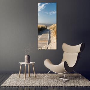 Vertikální Foto obraz na plátně Stezka na pláž ocv-31531037