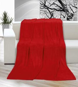 Brotex Mikro deka na jednolůžko 150x200 cm Červená barva