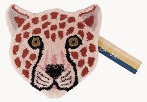 Ručně všívaný vlněný koberec Pinky Leopard Small