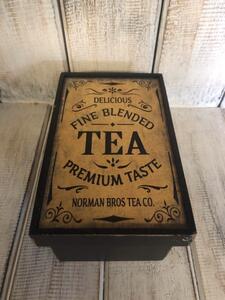 Box na čaj - žlutý