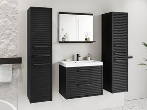Koupelnový nábytek Tomeq III, Barva: čierny grafit / čierna fala, Sifon k umyvadlu: ne, Baterie: ne Mirjan24 5903211333033
