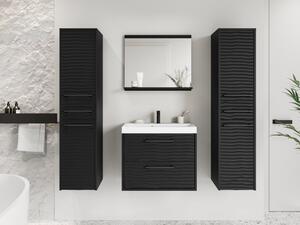 Koupelnový nábytek Tomeq III, Barva: čierny grafit / čierna fala, Sifon k umyvadlu: ne, Baterie: ne Mirjan24 5903211333033