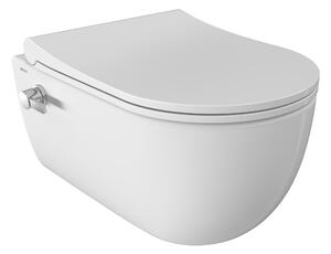 BOCCHI V-Tondo - WC závěsné 545x360 mm, Rimless + bidetový set + slim sedátko, Soft Close - SET, bílá lesklá