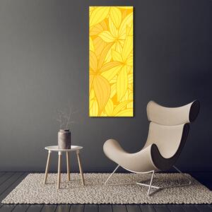 Vertikální Foto obraz canvas Žluté květiny ocv-39162100