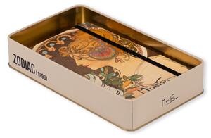 Plechová dóza Alfons Mucha - Zodiak, 24 × 14 × 4 cm