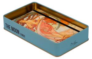 Plechová dóza Alfons Mucha - Luna, 24 × 14 × 4 cm