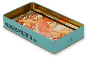 Plechová dóza Alfons Mucha - Princezna Hyacinta, 24 × 14 × 4 cm