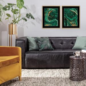 Obraz Abstract Green&Gold I 40 x 50 cm