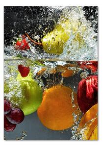 Vertikální Foto obraz fotografie na skle Ovoce pod vodou osv-43487877