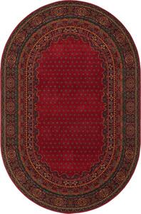 Oválný vlněný koberec Dywilan Polonia Baron Burgund 2 červený Rozměr: 170x235 cm