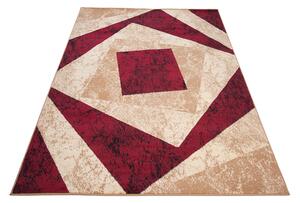 Makro Abra Moderní kusový koberec CHEAP K855A krémový červený Rozměr: 250x350 cm