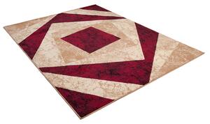 Makro Abra Moderní kusový koberec CHEAP K855A krémový červený Rozměr: 80x150 cm