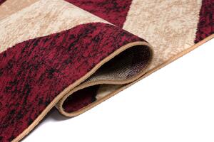 Makro Abra Moderní kusový koberec CHEAP K855A krémový červený Rozměr: 300x400 cm