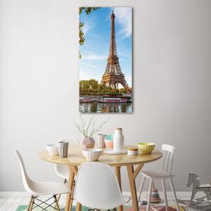 Vertikální Fotoobraz na skle Eiffelová věž Paříž osv-44313077