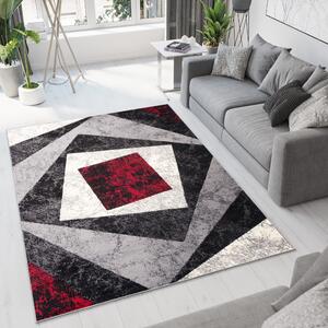 Makro Abra Moderní kusový koberec CHEAP K855A černý Rozměr: 80x150 cm