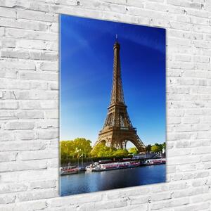 Vertikální Fotoobraz na skle Eiffelová věž Paříž osv-44409283