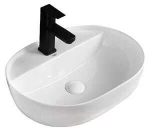 BPS-koupelny Keramické umyvadlo na desku EMI WH 605 60,5x40,5 cm, bílé