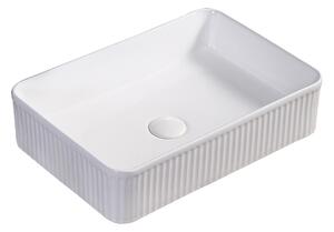 BPS-koupelny Keramické umyvadlo na desku AURA WH 500 50x34 cm, bílé