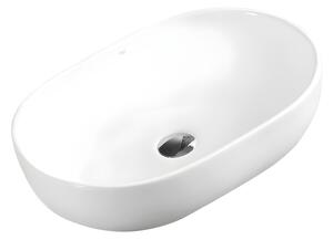 BPS-koupelny Keramické umyvadlo na desku NEO WH 605 60,5x42,5 cm, bílé