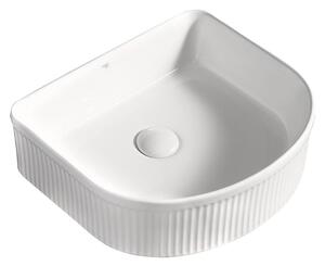 BPS-koupelny Keramické umyvadlo na desku FINO WH 400 40x35 cm, bílé