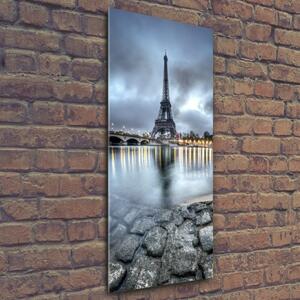 Vertikální Fotoobraz na skle Eiffelová věž Paříž osv-47359660