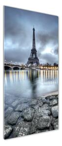 Vertikální Fotoobraz na skle Eiffelová věž Paříž osv-47359660