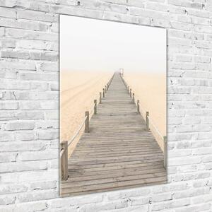 Vertikální Foto obraz skleněný svislý Stezka na pláži osv-47540889