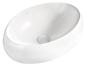 BPS-koupelny Keramické umyvadlo na desku CARI WH 600 60x40,5 cm, bílé