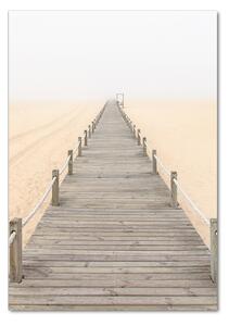 Vertikální Foto obraz skleněný svislý Stezka na pláži osv-47540889