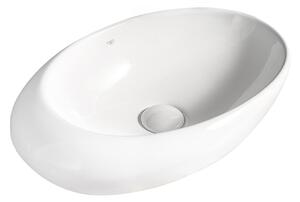 BPS-koupelny Keramické umyvadlo na desku EMMA WH 490 49x31 cm, bílé
