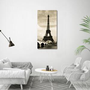 Vertikální Fotoobraz na skle Eiffelová věž Paříž osv-47901636
