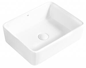 BPS-koupelny Keramické umyvadlo na desku LUXO WH 410 41x31 cm, bílé