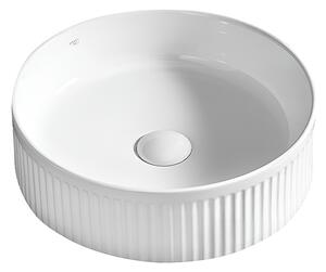 BPS-koupelny Keramické umyvadlo na desku LAVA WH RF 370 ø37 cm, bílé