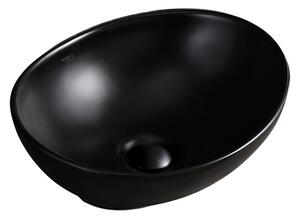 BPS-koupelny Keramické umyvadlo na desku LUMO MTB 405 40,5x33 cm, černé mat