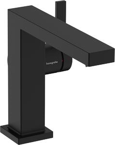 Hansgrohe Tecturis E Páková umyvadlová baterie 110 Fine CoolStart EcoSmart+ s odtokovou soupravou Push-Open, matná černá 73020670