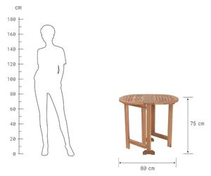 LODGE Skládací stolek oválný