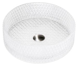 BPS-koupelny Skleněné umyvadlo na desku BRILLANT1 TR 360 36x12 cm, transparent