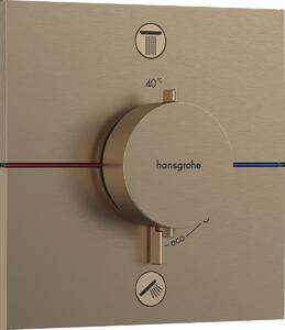 Hansgrohe ShowerSelect Comfort E Termostat pod omítku pro 2 spotřebiče, kartáčovaný bronz 15572140