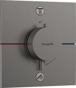 Hansgrohe ShowerSelect Comfort E Termostat pod omítku pro 2 spotřebiče, kartáčovaný černý chrom 15572340