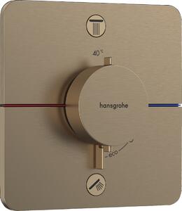 Hansgrohe ShowerSelect Comfort Q Termostat pod omítku pro 2 spotřebiče, kartáčovaný bronz 15583140