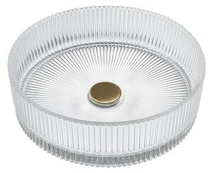 BPS-koupelny Skleněné umyvadlo na desku BRILLANT2 TR 360 36x12 cm, transparent