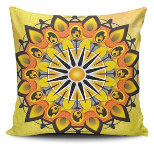ASIR Povlak na polštář MANDALA-21 žlutá mandala